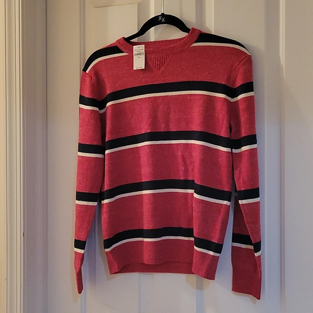GAP red striped sweater XXL/14